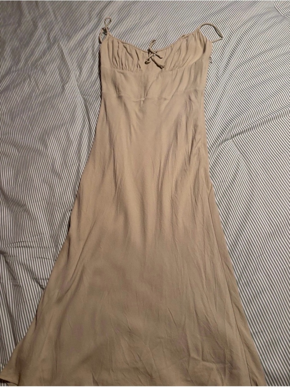 Aritzia Maxi Slip Dress with Tie-Front